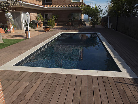 Construcción e instalación de una piscina de cemento